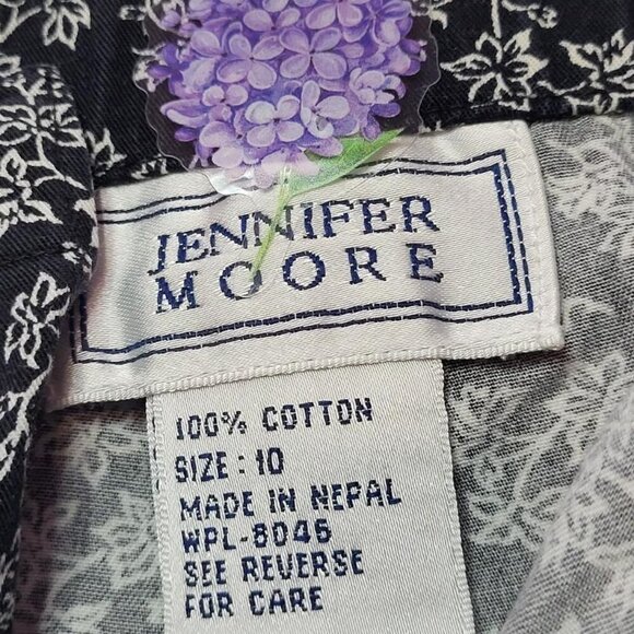 Jennifer Moore, Women's Blue and White Pants, Size 10, Not Worn - Picture 2 of 6